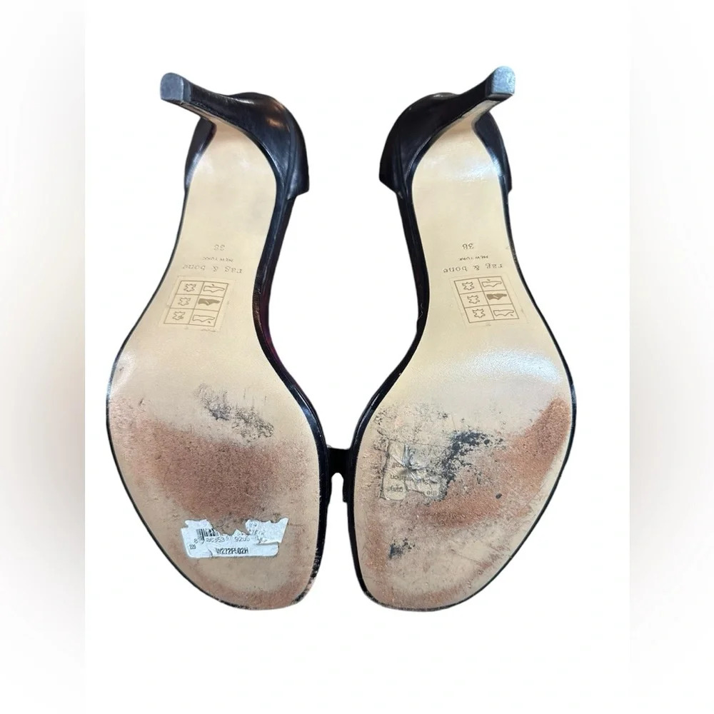 Rag & Bone Tamira II Sandal Pump in Black Leather - Picture 6 of 8